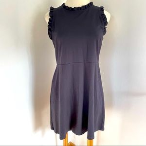 ⭐️LOFT Ruffle Lined Fit and Flare Sleeveless Dress